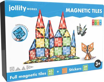 Magnetic tiles stem 43 pcs jollity works