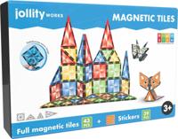Magnetic tiles stem 43 pcs jollity works - thumbnail