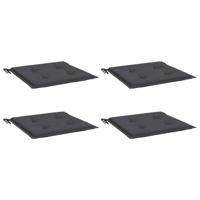 VidaXL Tuinstoelkussens 4 st 50x50x3 cm oxford stof antracietkleurig - thumbnail