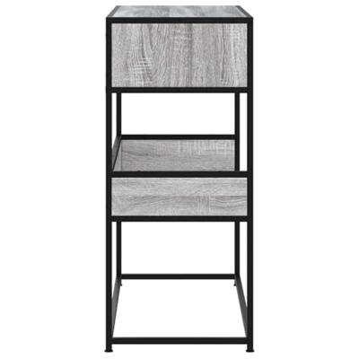 Wandtafel 90x35x80 cm bewerkt hout grijs sonoma eikenkleurig