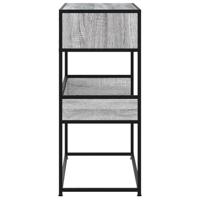 Wandtafel 90x35x80 cm bewerkt hout grijs sonoma eikenkleurig - thumbnail