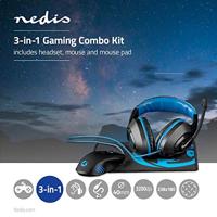 Nedis GCK31100BK Gaming Combo Kit 3-in-1 Headset, Mouse And Mouse Pad - thumbnail