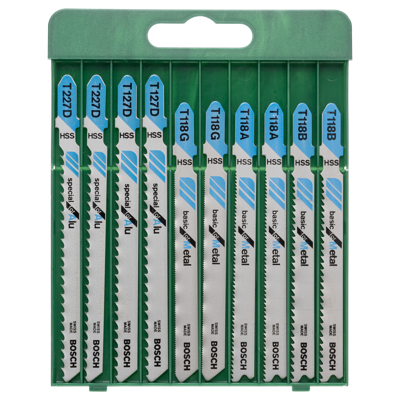 Bosch Accessories 2609256745 10-delig Decoupeerzaagbladen-set met T-schacht 1 set(s)