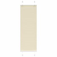 VidaXL Plissé rolgordijn 45x150 cm stofbreedte 44,4 cm polyester crème - thumbnail