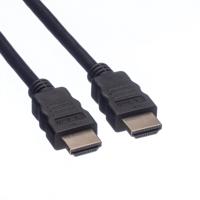 ROLINE HDMI High Speed kabel met Ethernet, TPE, zwart, 1,5 m - thumbnail