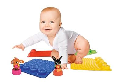 Clementoni baby - sensorische speelmat bing met speelfiguren, 6dlg.