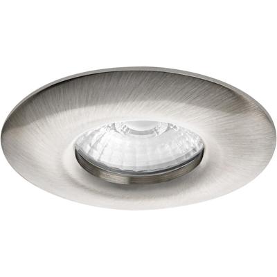 Ronde Inbouwspot GU10 Armatuur - Waterdicht IP65 - Nikkel Aluminium Ø82mm