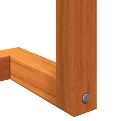 VidaXL Handdoekenrek 23x18x60 cm massief grenenhout wasbruin