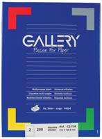 Gallery witte etiketten ft 210 x 148,5 mm (b x h), rechte hoeken, doos van 200 etiketten - thumbnail