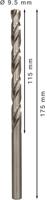 Bosch Accessories 2608596830 HSS Metaal-spiraalboor 9.5 mm Gezamenlijke lengte 175 mm Geslepen DIN 340 Cilinderschacht 5 stuk(s) - thumbnail