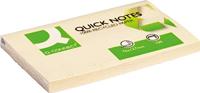 Q-CONNECT Quick Notes Recycled, ft 76 x 127 mm, 100 vel, geel - thumbnail