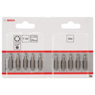 Bosch Accessoires Bit extra-hard T20, 25 mm 10st - 2607001612 Bosch Accessoires Bit extra-hard T20, 25 mm 10st - 2607001612