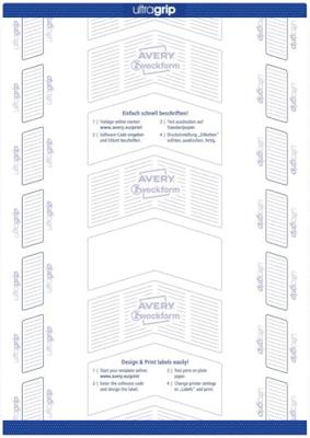 Etiket Avery Zweckform 3678 97x37mm wit 1400 etiketten