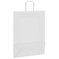 VidaXL Papieren zakken 50 st met hengsels 32x12x42 cm wit - thumbnail