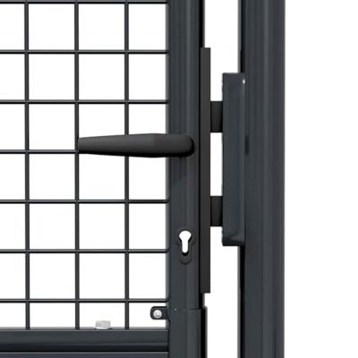 VidaXL Gaaspoort 100x200 cm gegalvaniseerd staal grijs - thumbnail