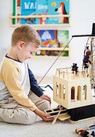 Small Foot houten poppetjes piraat buigbaar, 6st. - thumbnail