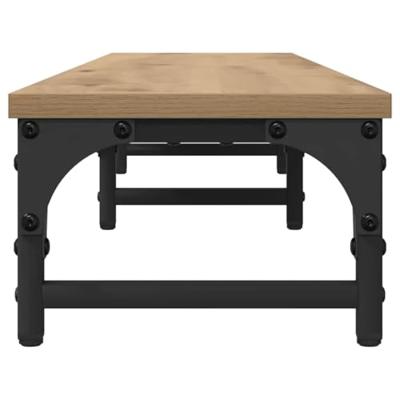 VidaXL Monitor stand artisan eiken 105 x 23 x 15,5 cm bewerkt hout