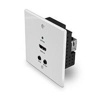 LINDY 70m Cat.6 HDMI 4K60, IR & RS-232 HDBaseT EU Wall Plate Extender, Transmitter Extender (verlenging) HDMI, Infrarood 70 m - thumbnail