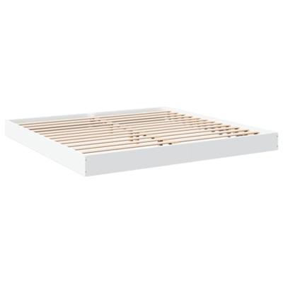 Bedframe zonder matras 180x200 cm spaanplaat wit