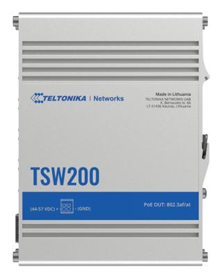 Teltonika TSW200 netwerk-switch Gigabit Ethernet (10/100/1000) Power over Ethernet (PoE) Aluminium