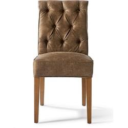 Rivièra Maison Eetkamerstoel 'Hampton Classic' Pellini, kleur Coffee Rivièra Maison Eetkamerstoel 'Hampton Classic' Pellini, kleur Coffee