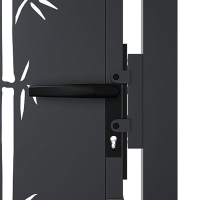 Poort met bamboe-ontwerp 100x150 cm staal antracietkleurig