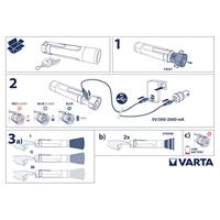 Varta oplaadbare zaklamp metaal LED 5W - 5749080 - thumbnail