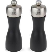 Peugeot Fidji peper- en zoutmolen 15 cm - mat zwart - beukenhout - thumbnail