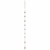 Hangende kerstbomen met topsterren 2 st 55x120 cm naturel tak - thumbnail