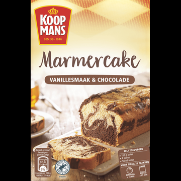 Koopmans Marmercake Vanillesmaak & Chocolade Bakmix 400 g bij Jumbo