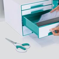 Leitz WOW schaar 20,5 cm, op blister, ijsblauw - thumbnail