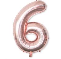 2 stuks 40 inch aluminium folie nummer ballonnen verjaardag bruiloft verlovingsfeest decor Kids bal Supplies (6-Champaign goud) - thumbnail