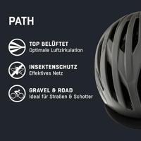 Olympic Sportswear Alpina sports race helm path 55-59 mat grijs - thumbnail