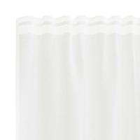 VidaXL Kantgordijn met gordijnen bloemen wit 200 x 900 cm polyester - thumbnail