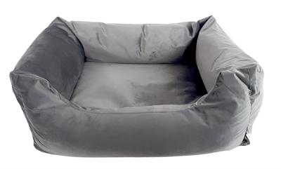 Madison hondenmand velvet 80x67x22 cm grijs