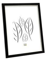 Deknudt Kader in zwart met zilverkleurig biesje 15x20 S46AF2 - thumbnail