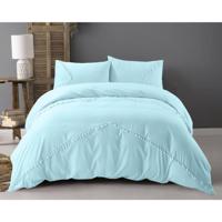 Zensation Ball Fringe - Baby Blauw Dekbedovertrek 2-persoons (200 x 200/220 cm + 2 kussenslopen) - thumbnail