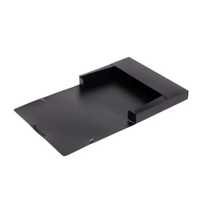 Oxford Urban elastobox uit PP, formaat 24 x 32 cm, rug van 4 cm, zwart