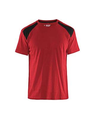 Blåkläder T-Shirt bicolour 33791042 | Rood/Zwart | Maat L - 7330509604014 Blåkläder T-Shirt bicolour 33791042 | Rood/Zwart | Maat L - 7330509604014
