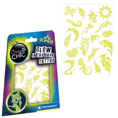 Clementoni crazy chic - urban tattoos glow in the dark