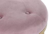 Kruk DKD Home Decor 100 x 35 x 40 cm Roze Gouden Metaal - thumbnail