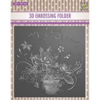 Nellie's Choice • 3d embossing folder boeket 15x15cm - thumbnail