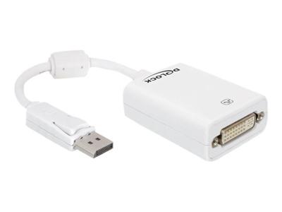 Delock 61765 Adapter DisplayPort 1.1 male > DVI female Passief wit