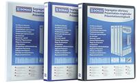 DONAU personaliseerbare ringmap, PP, ft A4, 4 D-ringen van 25 mm, blauw - thumbnail