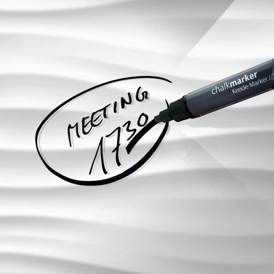 Sigel SI-GL260 Glasmagneetbord Artverum 910x460x15mm White Wave - thumbnail