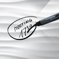 Sigel SI-GL260 Glasmagneetbord Artverum 910x460x15mm White Wave - thumbnail