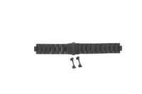 Horlogeband Seiko SSC559P1 / V172-0BB0 / M0EV424N0 Staal Zwart 20mm - thumbnail