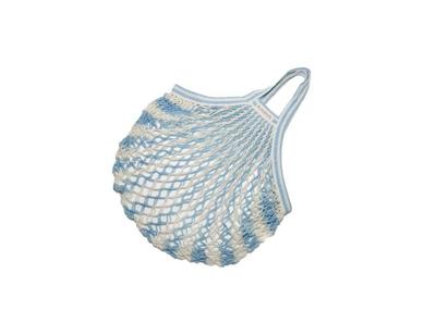 Bo Weevil Nettas - korte hengsels - biologisch katoen - blauw/wit