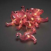 Konstsmide 3132-343 Motief lichtketting Flamingo Binnen werkt op batterijen Aantal lampen 10 LED Warmwit Verlichte lengte: 1.8 m Timer - thumbnail