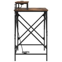 Bureau met plank Gerookt eiken 100 x 50 x 86.5 cm Bewerkt hout - thumbnail